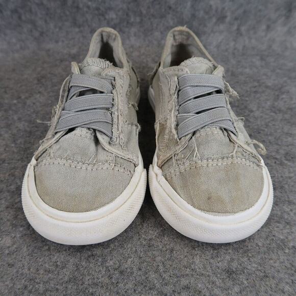Blowfish Shoes Toddler 7 Sneakers Slip On Casual Canvas Distressed Gray Baby Kid - Picture 5 of 14